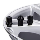 Haskyy Radmuttern M12x1,5 SCHWARZ 34mm Kegelbund SW19