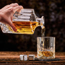 Whisky Whisky Karaffe Classic 800 ml Set mit Gläsern und Steinen