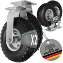 Frosal Bockrolle und Lenkrolle Set mit Luft-Rad