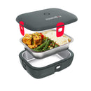 FAITRON HeatsBox Style+ Elektrische Lunchbox mit Edelstahl-Schale
