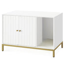 Feandrea Katzenklo-Schrank mit Kratzmatte und hohen Beinen