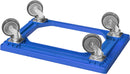 Logiplast Transportroller 60 x 40 cm mit 4 Lenkrollen in blau