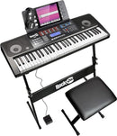 Rockjam 61 Key Tastatur Piano Kit mit Klavierbank und Ständer
