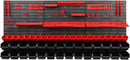 PAFEN Werkstattregal Wandregal 1728 x 780 mm mit Werkzeughaltern und Stapelboxen
