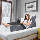 Jolitac 6tlg Keilkissen Set – Memory Foam Kissen für Rücken und Beine