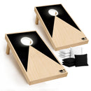 Original Cornhole Spiel mit LED-Leuchten und Holzbrett