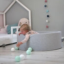 KiddyMoon Bällebad 90 x 30 cm mit 200 bunten Bällen