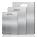 BORDEAG Edelstahl-Schneidebrett Set mit verschiedenen Grössen