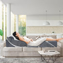 Jolitac 6tlg Keilkissen Set – Memory Foam Kissen für Rücken und Beine