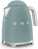 SMEG 50's Style Wasserkocher in Matt-Emerald mit Edelstahlgehäuse